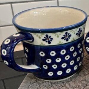One (1) Boleslaweic Polish Pottery Mug